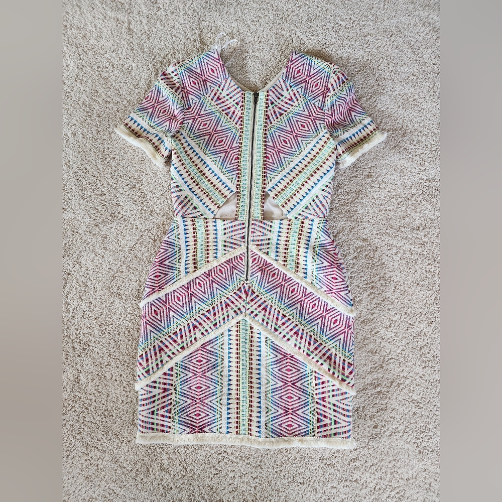 Adelyn Rae Multicolor Geometric Pattern Short Dress - Picture 15 of 15